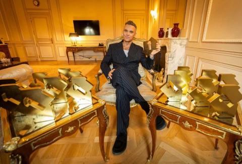 Robbie Williams most Number 1 albums ever